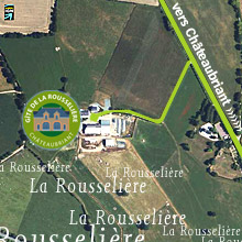 accès au gîte de la Rousselière